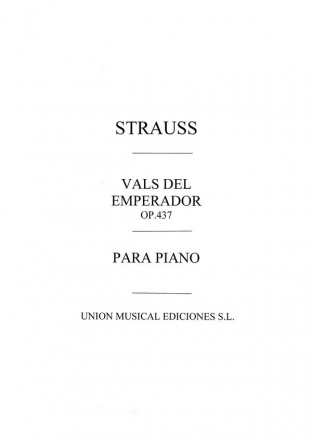 Johann Strauss Jr., Vals Del Emperador (Piano) Klavier Buch