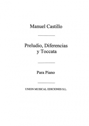 Preludio Diferencias For Piano Klavier Buch