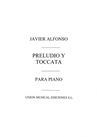 Preludio Y Toccata For Piano Klavier Buch