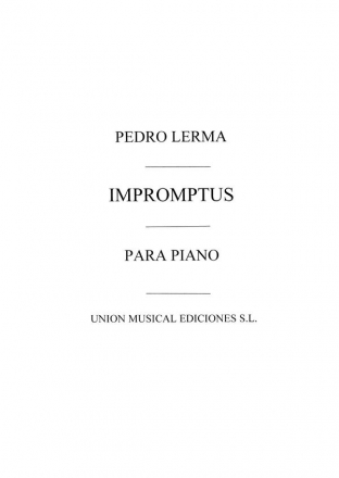 Impromptus For Piano Klavier Buch