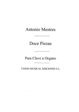 Doce Piezas Para Clave Klavier Buch