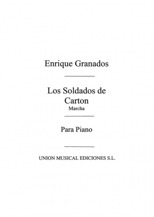 Los Soldados De Carton Marcha For Piano Klavier Buch