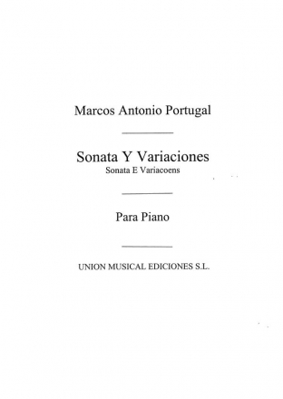 Sonata Y Variaciones Klavier Buch