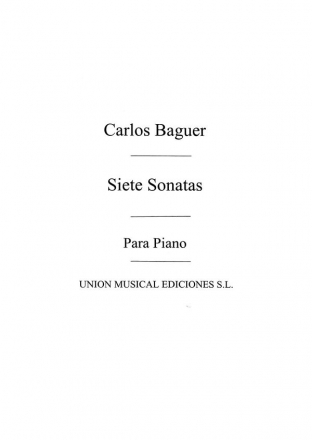 Siete Sonatas (Sala) For Piano Klavier Buch