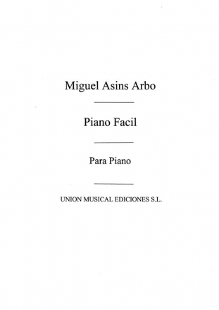 Miguel Asins Arbo, Piano Facil Klavier Buch