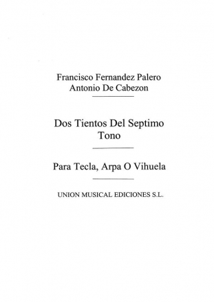 Dos Tientos Del Septimo Tono Klavier Buch