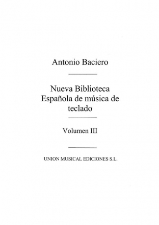 Nueva Biblioteca Espanola Vol.3 para piano