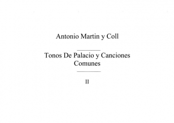 Tonos De Palacio Vol.2 Klavier Buch