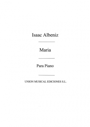 Isaac Albniz, Maria No.6 From Mazurkas De Salon Op.66 For Piano Klavier Buch