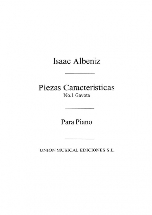 Isaac Albniz, Gavota No.1 From Piezas Caracteristicas Op.92 Klavier Buch