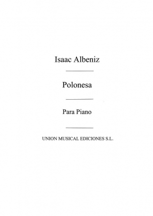 Isaac Albniz, Polonesa No.9 Klavier Buch