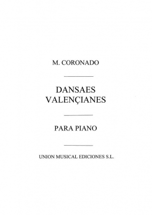 Danses Valencianes For Piano Klavier Buch