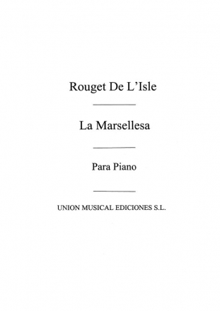 La Marsellesa For Piano Klavier Buch