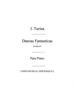 Joaqun Turina, Exaltacion Piano Klavier Buch