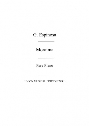 Moraima Capricho Caracteristico Klavier Buch