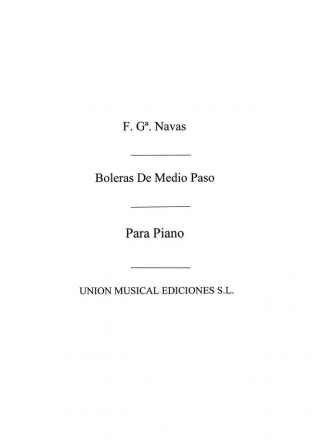 No.8 Boleras De Medio Paso Klavier Buch