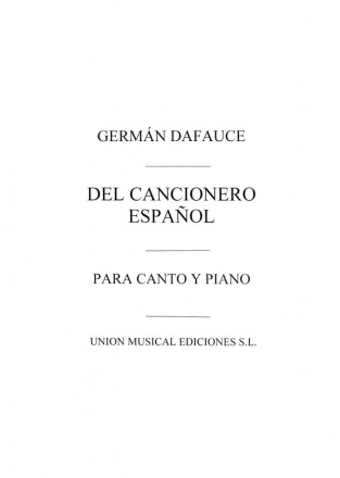 Dafauce: Del Cancionero Espanol for V.M. Vocal Buch