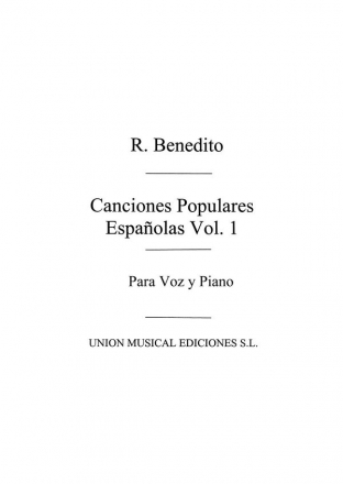 Canciones Pop Espanolas Vol.1 Vocal Buch