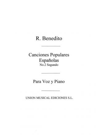 Canciones Pop Espanolas Vol.2 Vocal Buch