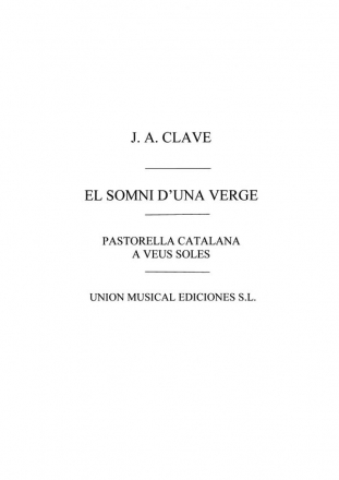 Clave: El Somni D'una Verge V.H Vocal Buch