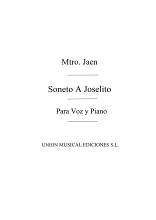 Soneto A Joselito Vocal Buch