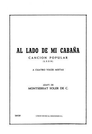 Al Lado De Mi Cabana SATB Partitur