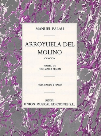 Manuel Palau, Arroyuelo Del Molino Vocal and Piano Buch