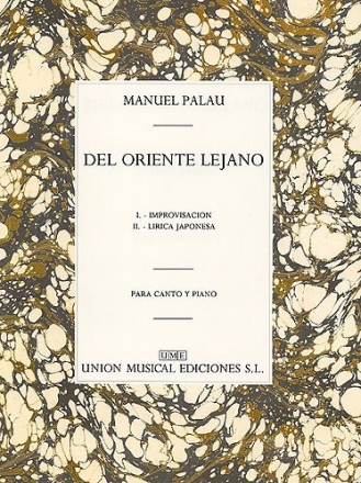 Manuel Palau, Del Oriente Lejano Vocal and Piano Buch