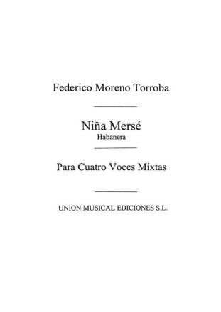 Nina: Merse Habanera SATB Partitur