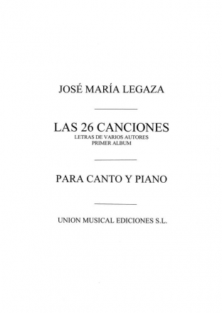 26 Canciones Volumen 1 y 2 for Voice and Piano Vocal and Piano Buch