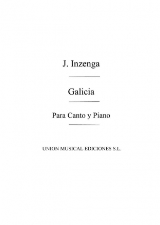 Galicia, Album Con 42 Cantos y Bailes Populares Vocal and Piano Buch