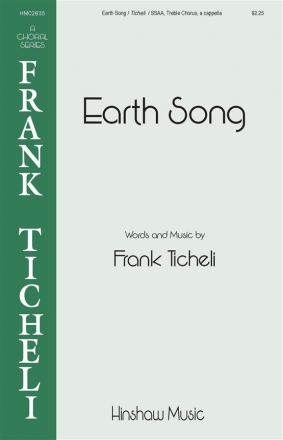 Earth Song for female choir (SSAA) a cappella choral score