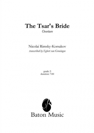 Nikolai Rimsky-Korsakov, The Tsar's Bride Concert Band/Harmonie Partitur + Stimmen