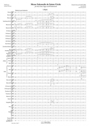 Messe Solennelle de Sainte Ccile  Partitur + Stimmen