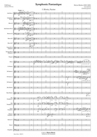 Hector Berlioz, Symphonie Fantastique Concert Band/Harmonie Partitur + Stimmen