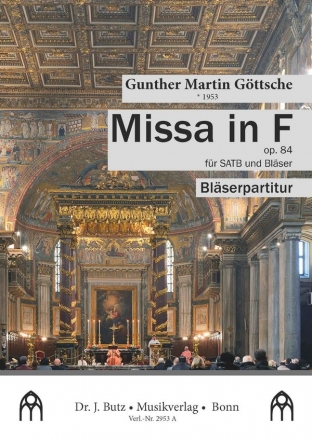 Gttsche, Gunther Martin, Missa in F SATB und Blser Partitur