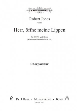 Herr, ffne meine Lippen fr gem Chor, Gemeinde (Trompete u. Posaune ad lib.) und Orgel Chorpartitur