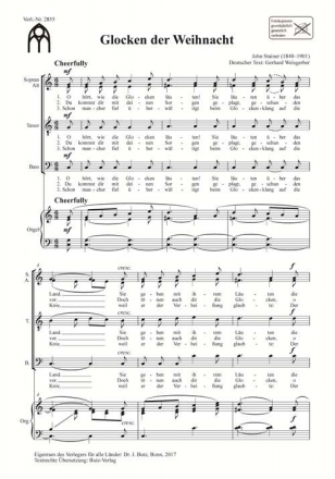 Stainer, John, Glocken der Weihnacht - Sweet Christmas Bells SATB und Orgel