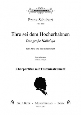 Schubert, Franz, Groes Halleluja SABar und Orgel