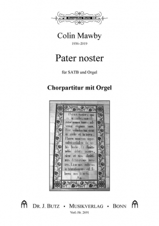 Mawby, Colin, Pater noster SATB und Orgel