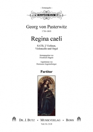 Pasterwitz, G. v., Regina caeli SATB, 2 Vl, Vc und Orgel