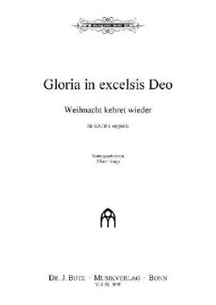 Kupp, Albert, Gloria in excelsis Deo SATB