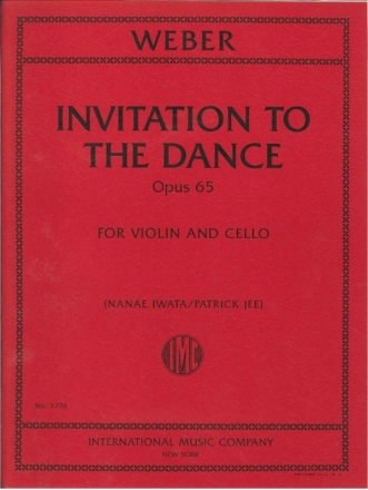 Carl Maria von Weber, Invitation to the Dance Violin and Cello Book & Part