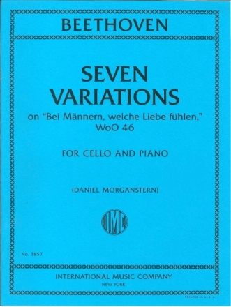 Ludwig van Beethoven, Seven Variations Cello and Piano Book & Part