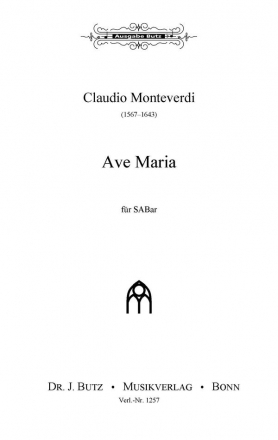 Monteverdi, Claudio, Ave Maria SABar