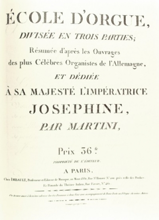 Martini cole d'Orgue