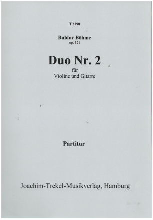 Duo Nr. 2 op. 121 fr Violine und Gitarre Partitur und Stimmen