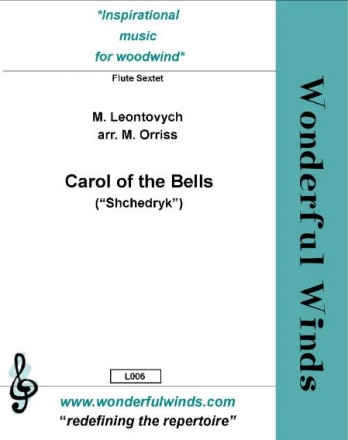 Leontovych, M., The Carol Of The Bells 6 Flutes