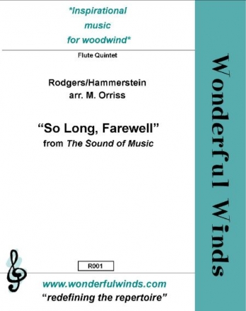 Rodgers, R., So Long, Farewell (Sound of Music) 3 Flutes, Pc, A