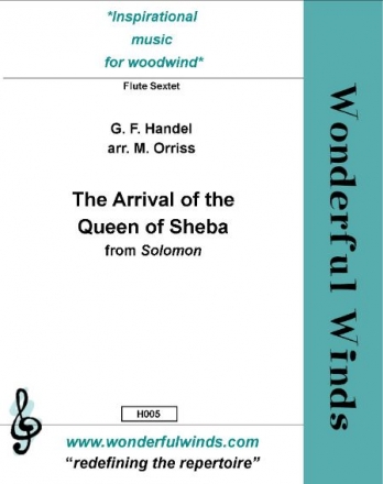 Handel, G.F., Arrival of the Queen of Sheba 2 Flutes/Pcs 2 Flutes, A, B